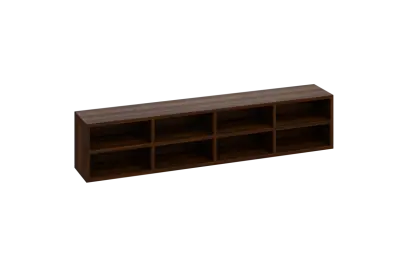 EP 8 x A4 police závěsná, ořech královský